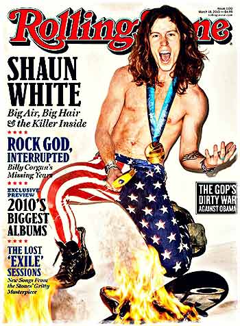 Шон Уайт на обложке журнала Rolling Stone! После победы на Олимпиаде в Ванкувере.